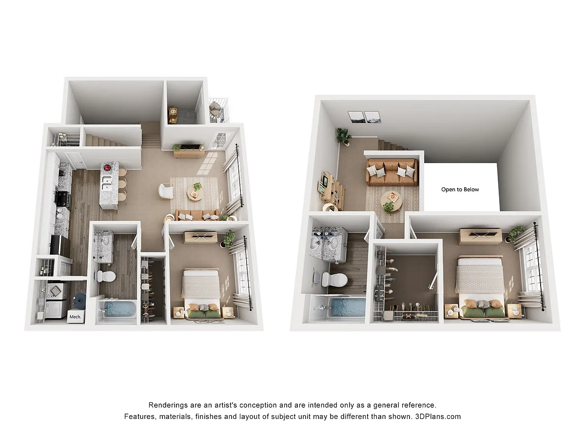 Floor plan Eiffel - Renovated