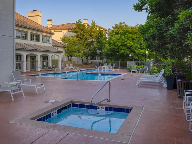 Relax poolside with friends or unwind from a long day in the spa.