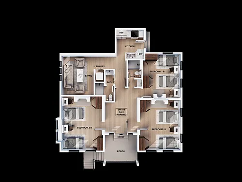 Floor plan 5 Bed 3 Bath