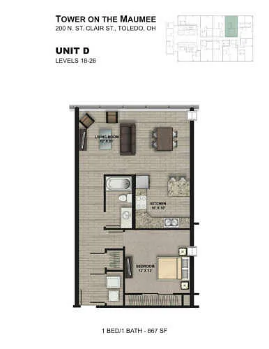 Floor plan Tower D