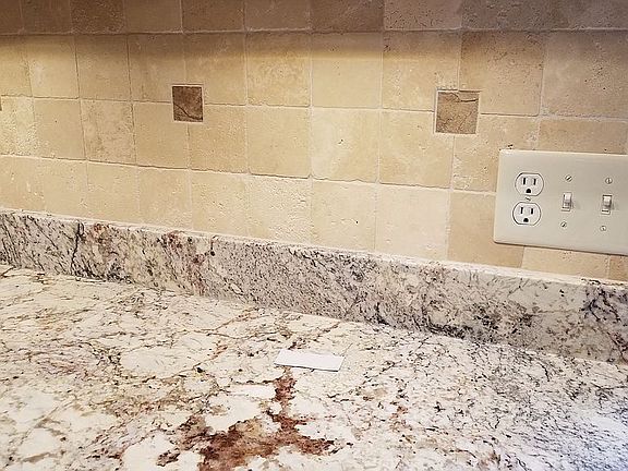 Granite counters and tile