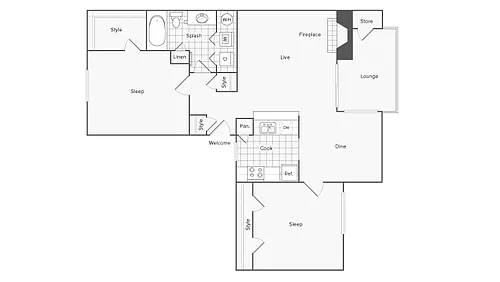 Floor plan Gin