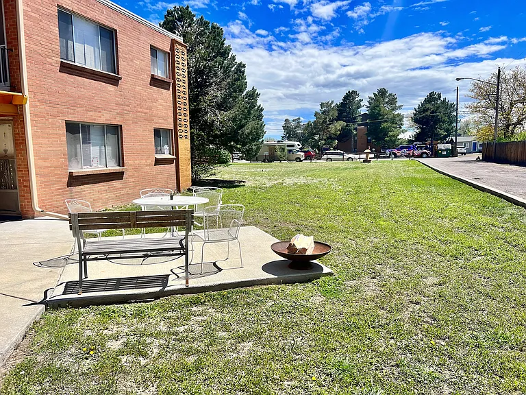 Enjoy the inviting outdoor space of this lovely apartment complex.