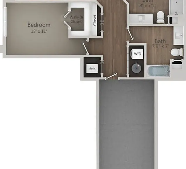 Floor Plan 2A | Drexel Ridge Apartments | Apartments in Oak Creek, WI Floor Plan 2A | Drexel Ridge Apartments | Apartments in Oak Creek, WI
