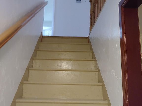 Stairwell to finished basement