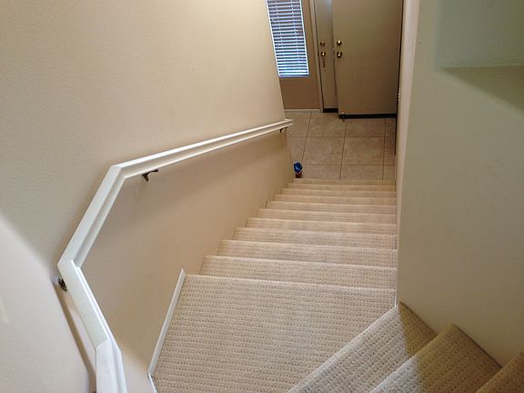 Entrance from garage below