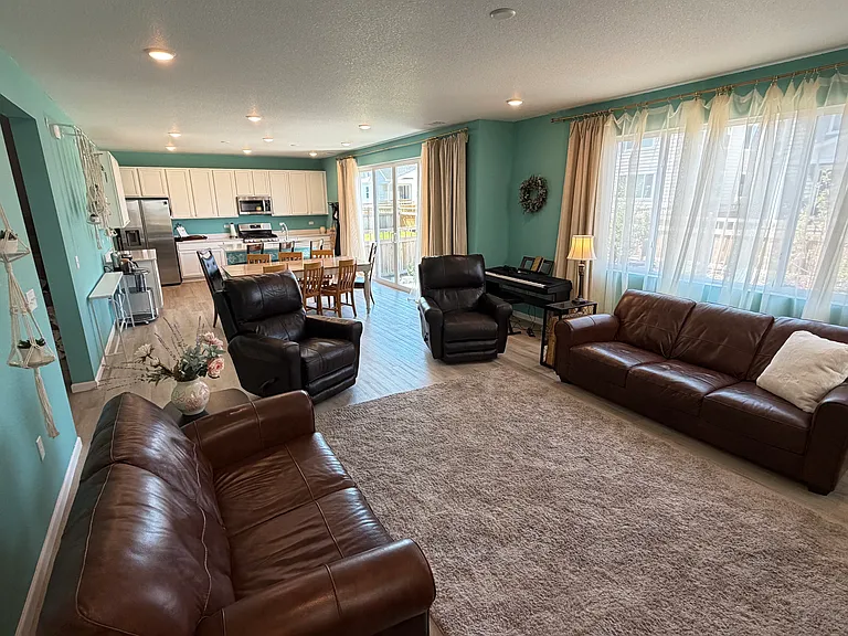 Open concept living area.