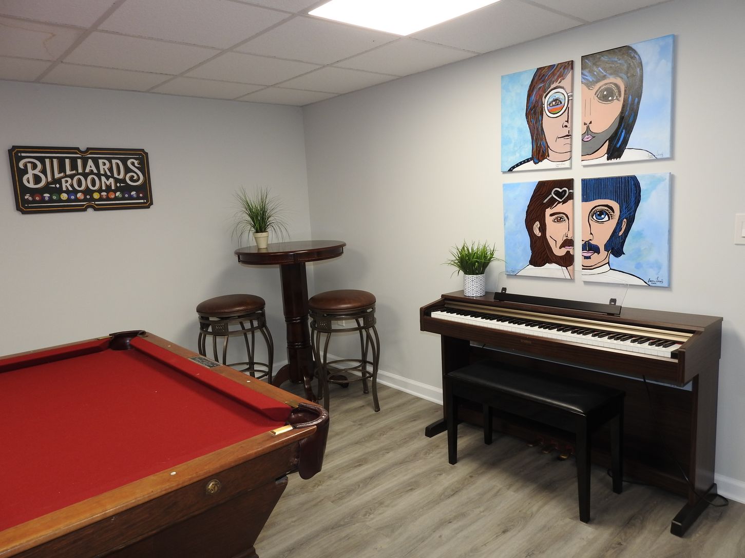  pool table + keyboard