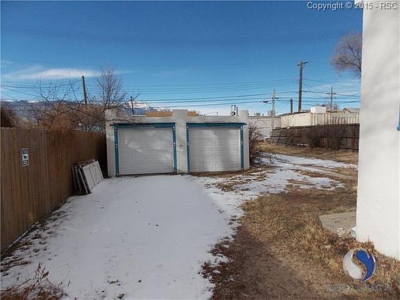 Detached, two car garage.