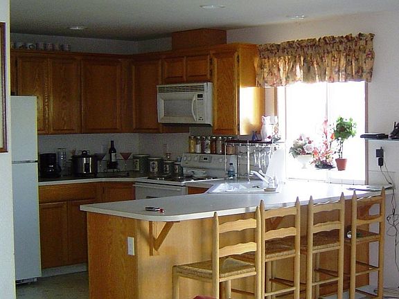 View of kitchen from family room