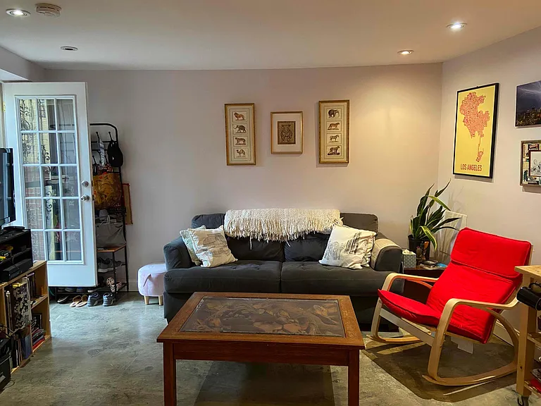 living room with furniture