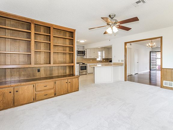 This the second living area. It is directly off the kitchen.