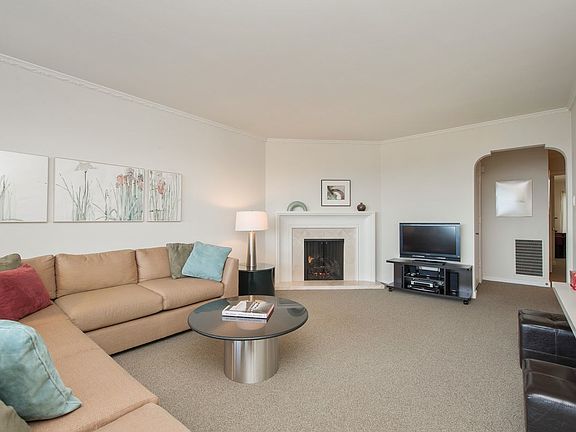 Living Room with Fire Place