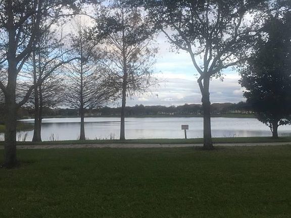Lake in front of apartment