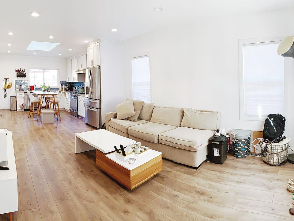 living room + kitchen