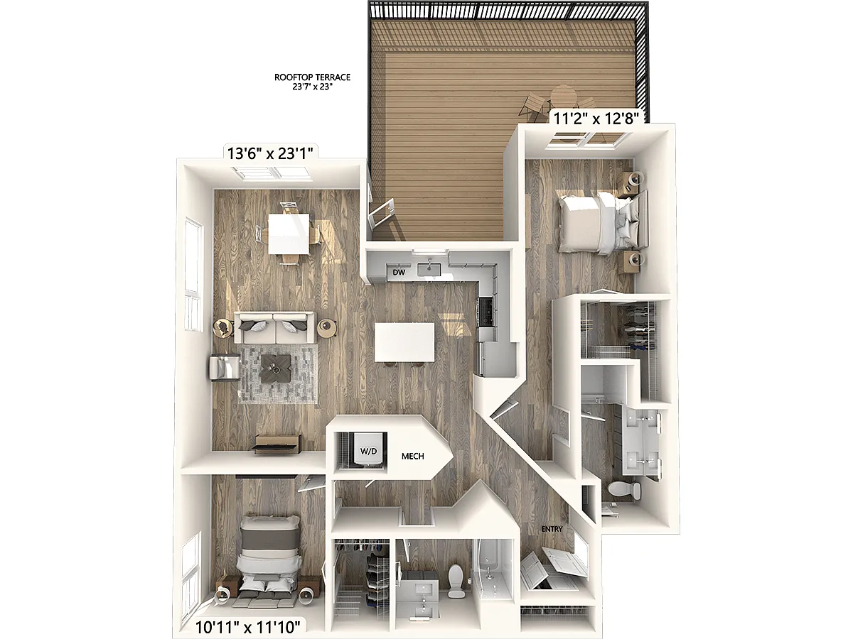 Floor plan B6-1336sf