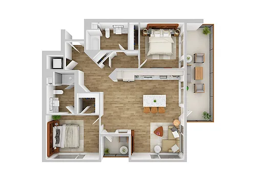 Floor plan The Colton 2B3.1