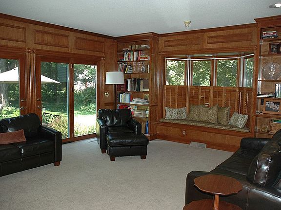 Spacious and handsome family room