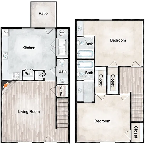 Floor plan Signal Rehab