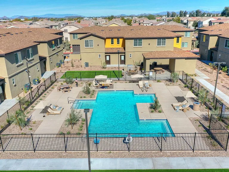 Aerial View Of The Pool Area