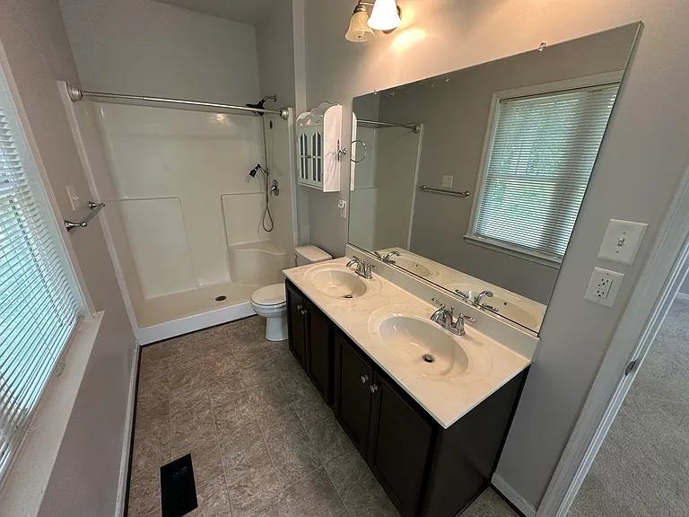 Primary Bathroom with double vanity