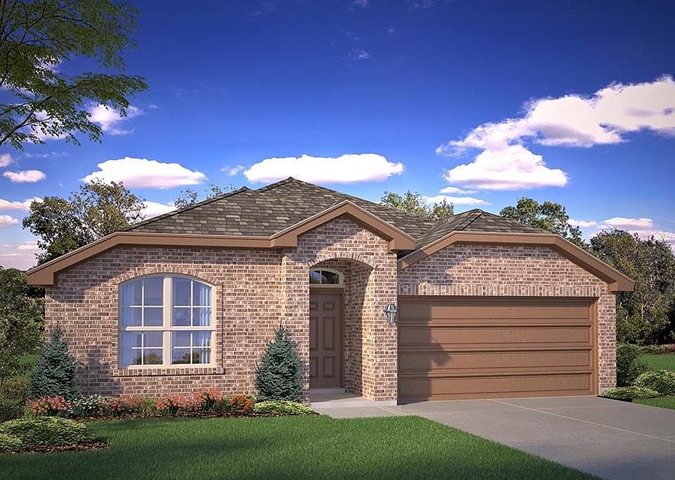 D.R. Horton's Express Homes Starkville Floorplan Elevation B. All photos shown here may not depict the specified home & features included are for illustration purposes only