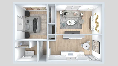 Floor plan 1 Bedroom 1 Bathroom