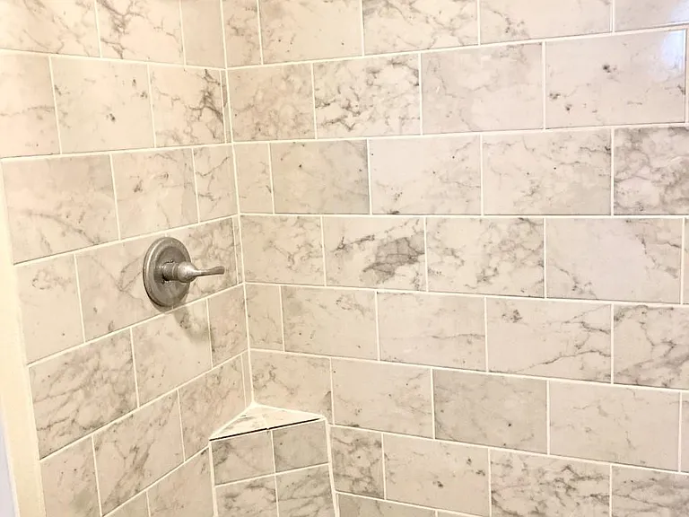 Master bath newly renovated.