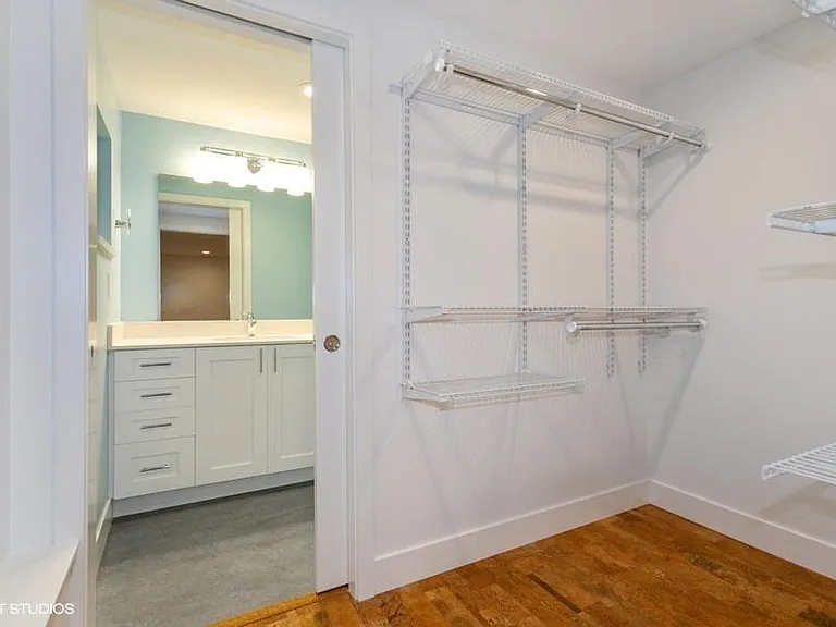 On suite closet and bathroom