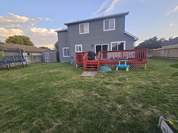 Back yard with deck