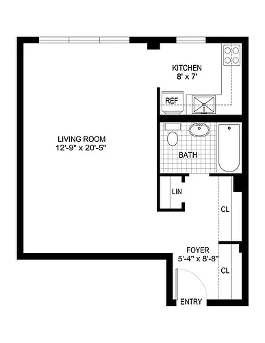 Floor plan Studio