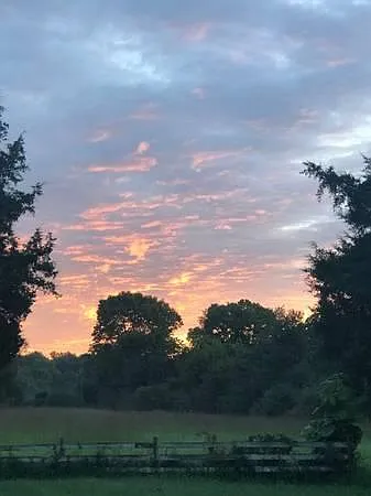 Sunset from back of house
