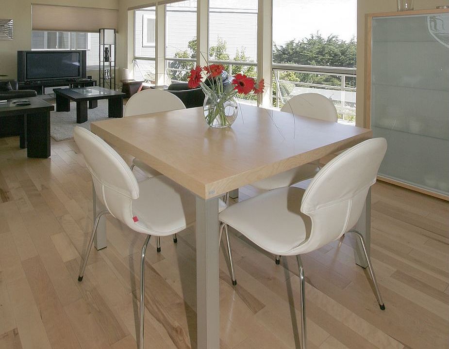 Dining Room with Birch Floors