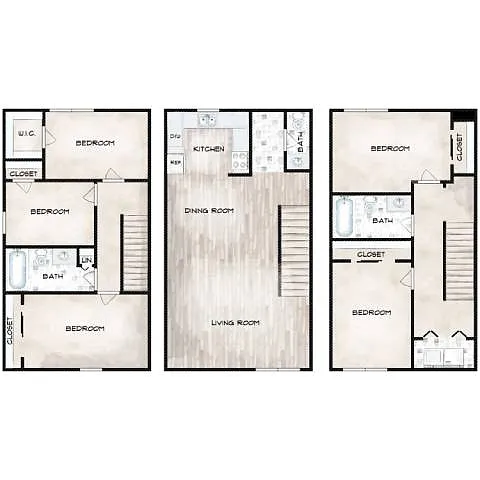 Floor plan 5 Bedroom 2.5 Bath