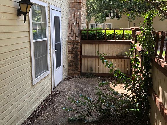 Fenced patio