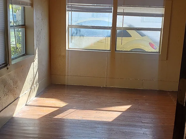 Walls have since been painted white.