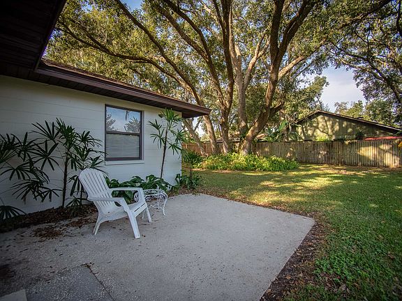 Shaded patio  for grilling