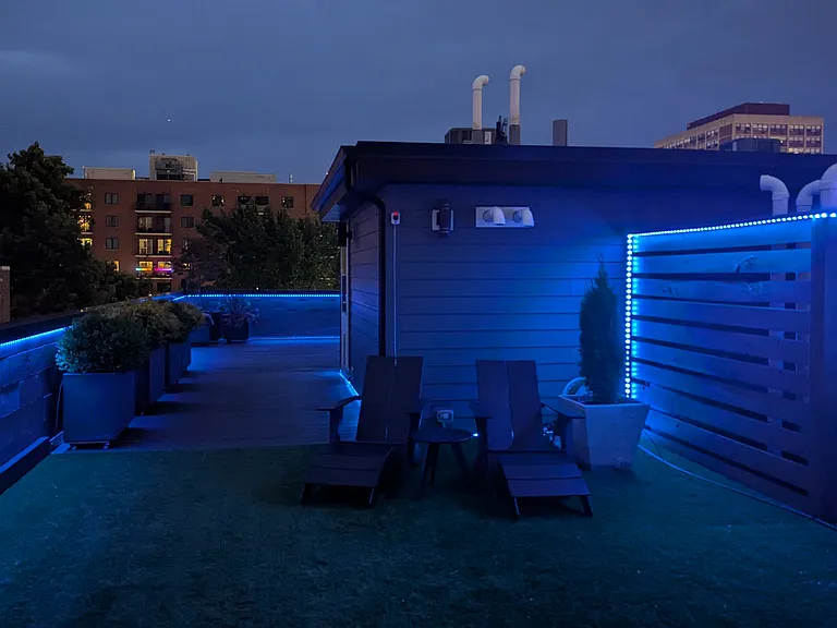 Private rooftop deck