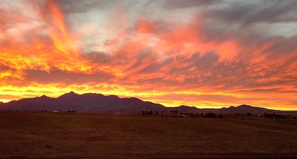 sunset views from patio
