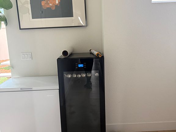 freezer and wine cooler