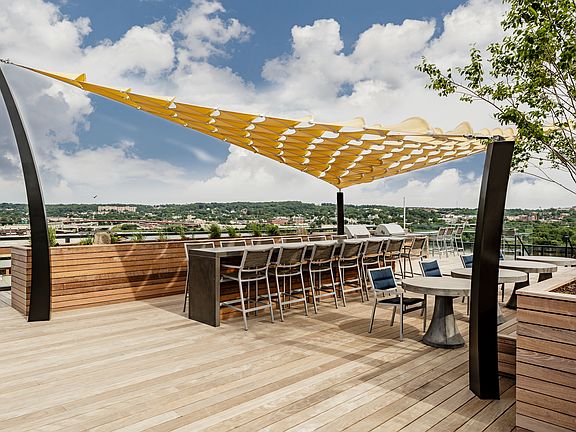 Rooftop terrace with outdoor lounge perfect for entertaining