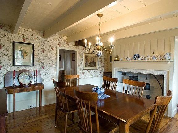Fireplace in Dining Room