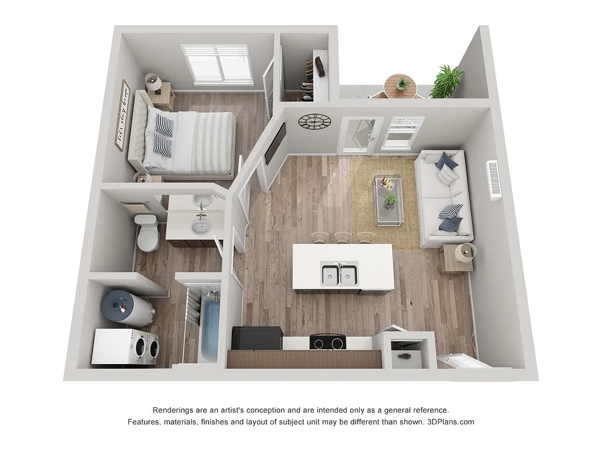 Floor plan One Bedroom