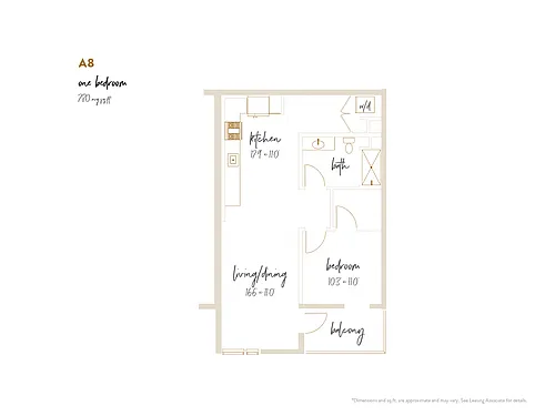 Floor plan A8