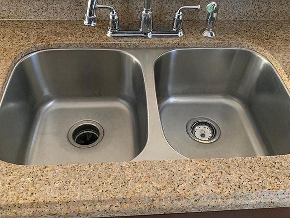 Large kitchen sink.