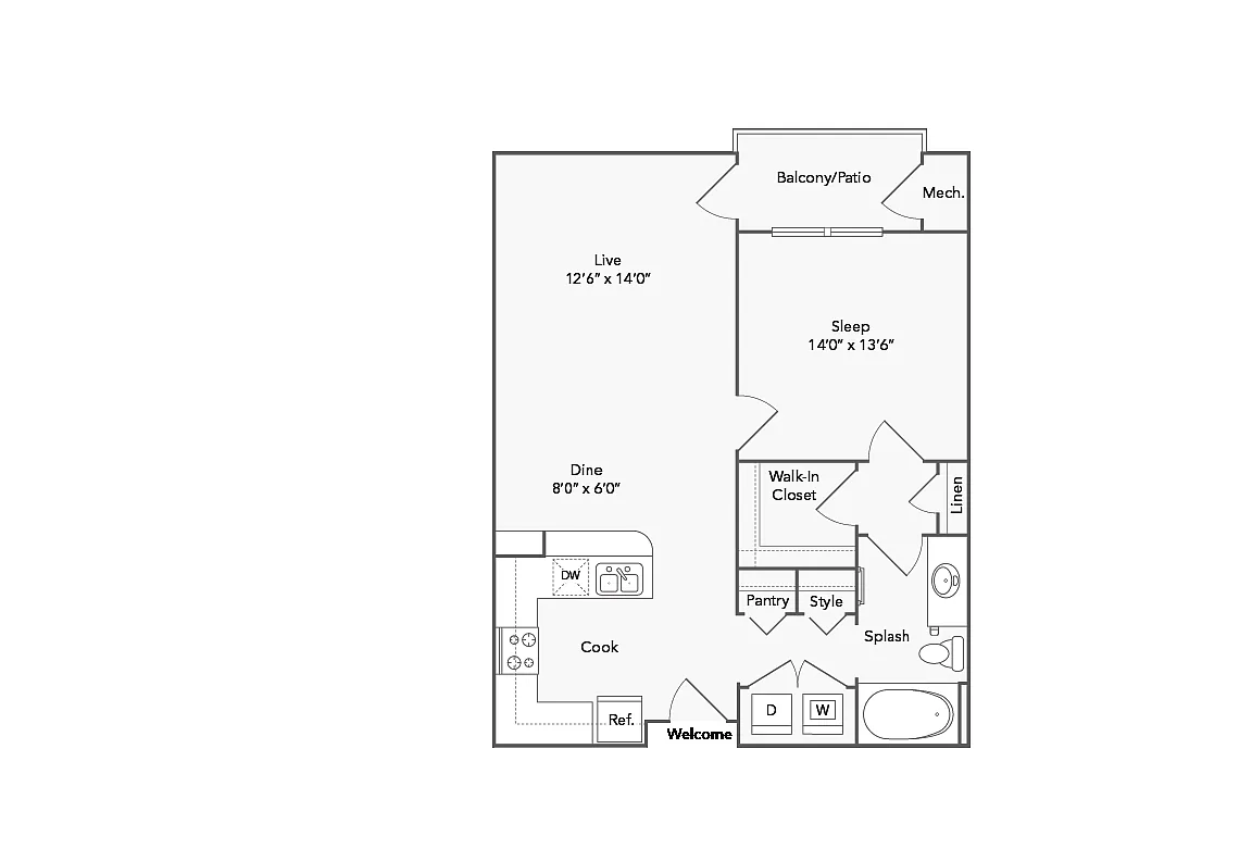 Floor plan Ashland