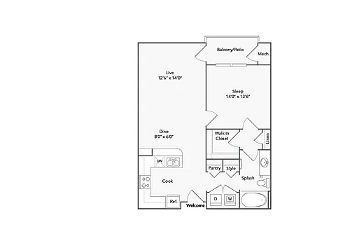 Floor plan Ashland