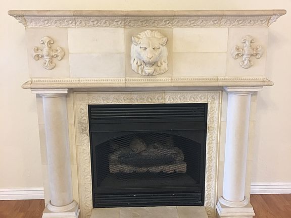  Formal living room fireplac