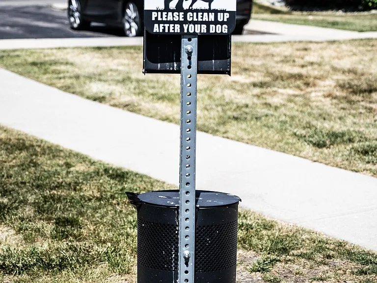 Pet waste station.