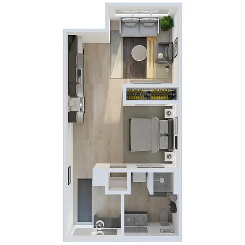 Floor plan JR 1 Bed B31